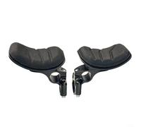 MoSundi AERO Ensemble de coussinets de guidon de vélo en alliage d'aluminium 7575 avec antidérapant, usiné CNC pour TT pour triathlon Accessoire pour barres de 31,8 mm, noir (un ensemble)