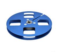 MoSundi Bobine de ruban adhésif vierge en aluminium de 12,7 cm pour ruban magnétique - Construction en alliage léger avec trous résistants au vent - Options multicolores - Studio à domicile (bleu)