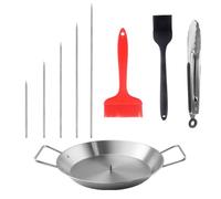 MoSundi Brochette Verticale en Acier Inoxydable pour Barbecue et Four, Pics réglables de 15,2 à 35,6 cm, Compatible avec Les plaques de Cuisson Standard, pour Tacos Al Pastor, Gyros, Doner Kebabs