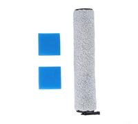MoSundi Brosse à rouleau pour robot nettoyant, 1 brosse à rouleau, 2 pièces de rechange en éponge pour EUREKA NEW400 pour aspirateur humide et sec Gen2