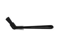 MoSundi Brosse de nettoyage pour moulin à café avec poils en nylon pour tête de groupe expresso, mousseur à lait et cafetière, 155 cm, noir