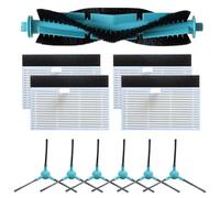 MoSundi Brosse rouleau principale, brosses latérales et kit de filtre HEPA pour aspirateur Ultenic T10 Lite - 1 jeu (1 pour brosse principale, 6 brosses latérales, 4 filtres)