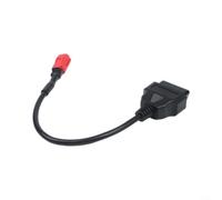 MoSundi Câble adaptateur de diagnostic OBD2 en plastique noir 6 broches vers 16 broches 12 V et jeu pour moto pour VTT UTV
