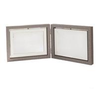 MoSundi Cadre photo rotatif double face de 15,2 cm, pour cadre photo pivotant à 360 degrés, finition en bois minimaliste, peut contenir 4 photos, décoration d'intérieur moderne (B)