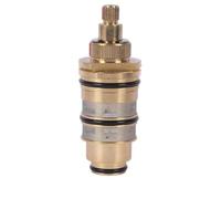 MoSundi Cartouche de douche thermostatique en laiton avec contrôle précis de la température pour valves type barre, finition or, 8,3 x 4 x 4 cm