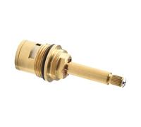 MoSundi Cartouche de valve de robinet de douche quart de tour avec insert de tige longue et haute de 52 cm, noyau en bronze pour robinet d'eau chaude, corps en cuivre 80 mm 2