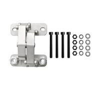 MoSundi Charnière de porte en acier inoxydable, charnière invisible robuste pour portes en pierre, ouverture à 165°, fonction bouche d'incendie, réglable pour différentes épaisseurs, capacité de