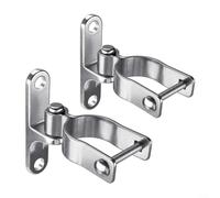 MoSundi Charnières de portail robustes en acier inoxydable de 3,5 cm avec charnières pressées et vis pour porte de grange, abri de jardin, extérieur (2 paires)
