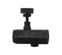 MoSundi Clapet anti-retour hydraulique KC-02030406 avec commande pilote pour régulation de pression, construction en acier au carbone, 60 x 25 x 25 mm, noir