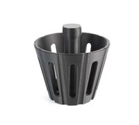 MoSundi Cône de presse à papier pour filtres à café B75, design nervuré avec centre creux, matériau PLA, 7,7 x 6 cm, pour accessoires de café Blanc