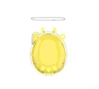 MoSundi Coque de protection transparente pour connexion Tamagotchi avec cordon - Coque rigide en polycarbonate résistant aux chutes pour animal domestique - Jaune violet 5,3 x 3,2 x 6,8 cm, Jaune (C87