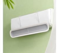 MoSundi Déflecteur d'air pour climatiseur, sortie d'air froid, bouclier réglable en polypropylène ABS pour éviter les coups directs, installation facile, blanc, 51 x 17 x 8 cm