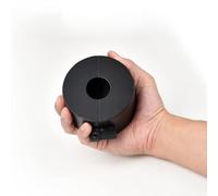 MoSundi Dispositif de verrouillage de poignée de porte pour la confidentialité et la sécurité, couvercle de bouton en acier inoxydable pour désactiver l'entrée, 10,2 x 10,2 x 5,1 cm, noir