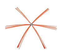 MoSundi Ensemble de brosse électrique pour ramoneur avec poils de rechange flexibles pour le nettoyage de conduits de conduit, tête de brosse en nylon de 30 mm, plage de nettoyage de 10,2 à 30,5 cm