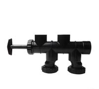 MoSundi Ensemble de vanne coulissante SP0410X502S pour filtres Hayward Micro-Clear DE, vanne de rinçage push-pull 2 voies pour plomberie de 5,1 cm, pièce de rechange noire