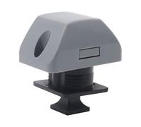 MoSundi Ensemble de verrous à bouton-poussoir pour camping-car, yacht en nylon + pour acier inoxydable, épaisseur de panneau de porte de 15 mm, gris noir