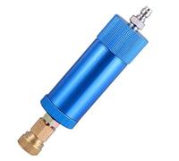 MoSundi Filtre à air séparateur d'eau en alliage d'aluminium haute pression avec connecteurs rapides mâles et femelles de 8 mm pour pompe manuelle et compresseur d'air, bleu