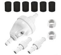 MoSundi G52 Kit de soupape de nettoyage de piscine Pièces de rechange pour Polaris 180/280/380/480 Valve de décharge ABS avec roulement à billes D20 D15 Connecteur de tuyau d'entrée