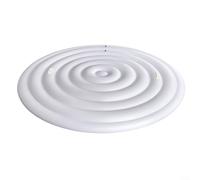 MoSundi Housse de baignoire gonflable thermique 128/158/180 cm, couvercle rond réglable en PVC pour un trempage efficace en énergie (blanc avec H)