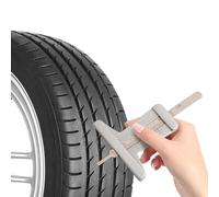 MoSundi Jauge de profondeur de pneu de voiture 0-50 mm, outil de mesure pour l'inspection des motifs, étrier à vernier en métal pour l'entretien des pneus de véhicule