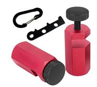 MoSundi Jauge d'escalier carrée à angle droit, rouge, glissière de 42 mm pour projets de travail du bois et d'encadrement