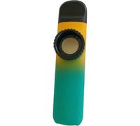 MoSundi Kazoo Flûte à bouche pour débutants, corps en métal avec membrane de rechange, instrument de musique compact en multicolore, pour fête, camping, performance musicale, film unique orange