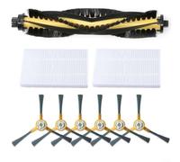 MoSundi Kit d'accessoires 9 pièces compatible avec robot Liectroux C30B pour aspirateur, avec brosse à rouleau, 6 brosses latérales et 2 filtres