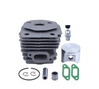 MoSundi Kit de joints de piston de cylindre de 47 mm pour tronçonneuse Husqvarna 359 357 357XP - Kit de réparation complet avec anneau de goupille de piston, circlips, joints d'échappement et valve de