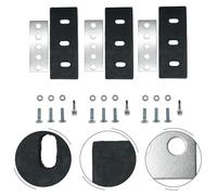 MoSundi Kit de modification de turbine à neige en acier inoxydable 6,35 mm avec écrous de verrouillage et boulons hexagonaux améliorés pour plus de performance
