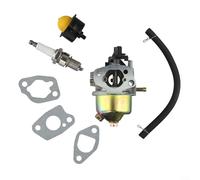 MoSundi Kit de montage carburateur avec joints tuyau amorçage pompe compatible pour tondeuse à gazon Einhell GC-PM 46/1 S GC-PM 51/2 S HW HBM 46 R