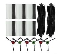 MoSundi Kit de pièces de rechange, pour robot aspirateur Lubluelu SG60 SL60D, comprend 2 brosses principales, 6 brosses latérales, 6 filtres, kit d'entretien