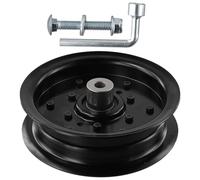 MoSundi Kit de poulie de renvoi en métal pour tondeuse à gazon 532196106 532197379 compatible avec Husqvarna Z254 LGT2654 RZ5424 TS146XK Series Noir 4 pièces