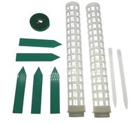 MoSundi Kit de support pour plantes en mousse avec 2 colonnes d'escalade empilables, bâton de sol, attache métallique et étiquettes pour monstera, lierre, pothos et autres plantes d'intérieur de vigne