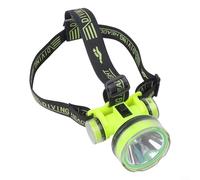 MoSundi Lampe frontale étanche IPX8 pour plongée sous-marine 350 m avec 2 modes pour la pêche de nuit, la randonnée et la plongée sous-marine (Q902)