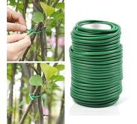 MoSundi Liens souples pour plantes de 20 m, réutilisables, imperméables, 3,5 mm, pour support de plantes, vert 1 pièce