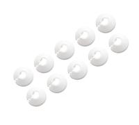 MoSundi Lot de 10 cache-tuyaux décoratifs de 50 mm pour tubes PVC50/DN40, manchon de bride de montage mural 85 x 515 x 14 mm, joint de tuyau de radiateur en polypropylène blanc