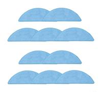 MoSundi Lot de 10 chiffons en microfibre pour aspirateur robot SilverCrest 3000A, lingettes de rechange, pour sols hygiéniques, installation facile, lot de 10