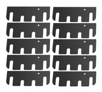 MoSundi Lot de 10 entretoises de charnière de porte en acier inoxydable 10,2 x 3,8 cm, 0,03 cm d'épaisseur, kit de cales résistantes à la rouille pour alignement lisse des portes et combler les