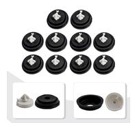 MoSundi Lot de 10 rondelles à diaphragme en caoutchouc pour robinets de remplissage Siamp - Noir mat - 27 x 15 mm