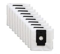 MoSundi Lot de 10 sacs à poussière de rechange pour aspirateur robot MEDION pour X50 SW, Dynaking R21, MiWhole M8 Lite, Beko VRR80214VB, sacs de collecte de station de vidange automatique de grande