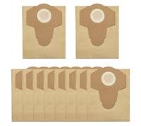 MoSundi Lot de 10 sacs à poussière de rechange pour aspirateur sans fil Einhell TC-VC 1825 pour aspirateur sec et humide sans fil Power X-Change 25 L, sacs de collecte de station à vidange automatique