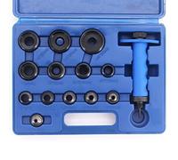 MoSundi Lot de 14 poinçons en acier à haute teneur en carbone 5-35 mm avec boîte de rangement pour outils de poinçonnage précis en cuir, plastique, caoutchouc