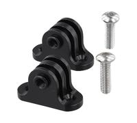 MoSundi Lot de 2 adaptateurs de support de caméra d'action pour Insta360 - Base en alliage d'aluminium CNC avec trou de 3 mm, distance centrale de 20 mm, environ 7 g, 10 x 5 x 3 cm