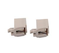 MoSundi Lot de 2 aiguilles elliptiques de rechange pour tourne-disque Audio-Technica ATN3600L, compatibles avec AT-LP60X/AT-LP60XBT/AT-LP60XUSB, blanc