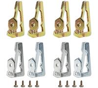 MoSundi Lot de 2 déclencheurs d'interrupteur horaire de rechange compatibles avec Intermatic T100 Series y compris 156T1978A, unités marche/arrêt en métal avec vis, lot de 2 or et argent