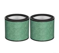 MoSundi Lot de 2 filtres de rechange pour purificateur d'air Shark HP072, HP071BRN, HP070, HP072QGD, HP072UGN, HP072C, filtration en 3 étapes avec charbon actif, pour les odeurs de fumée d'animaux