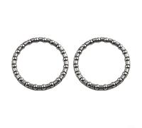 MoSundi Lot de 2 roulements à billes en cage de 3,8 cm pour casque de vélo, 20 billes en métal de 32 mm ID 39 mm OD, remplacement de composant de cyclisme