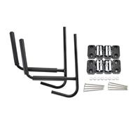 MoSundi Lot de 2 supports muraux pour kayak et canoë, pour cintre en fer robuste avec rembourrage en EVA, compatible avec les planches de surf et les pagaies, noir, 42 x 38 cm