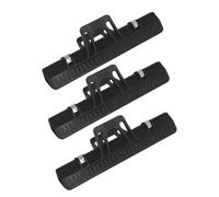 MoSundi Lot de 3 clips de partition pour piano guitare violon support de page en plastique 15 x 5 cm, compatible avec livres de musique et catalogues, multicolore (noir, bleu, jaune, rose, violet