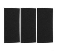 MoSundi Lot de 3 filtres éponge en mousse compatibles avec Gorenje T408HD.W T411HD.W 429410 628504 ANH-628504 ANH-810183 SP-13 Noir 278 x 137 x 19 mm